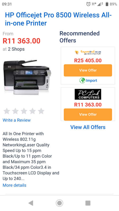 HP officejet pro 8500 wireless all-in-one printer