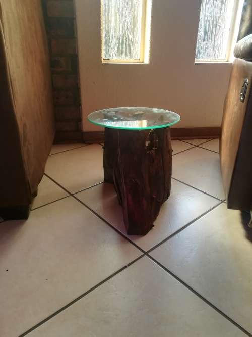 Floor lamp /side table