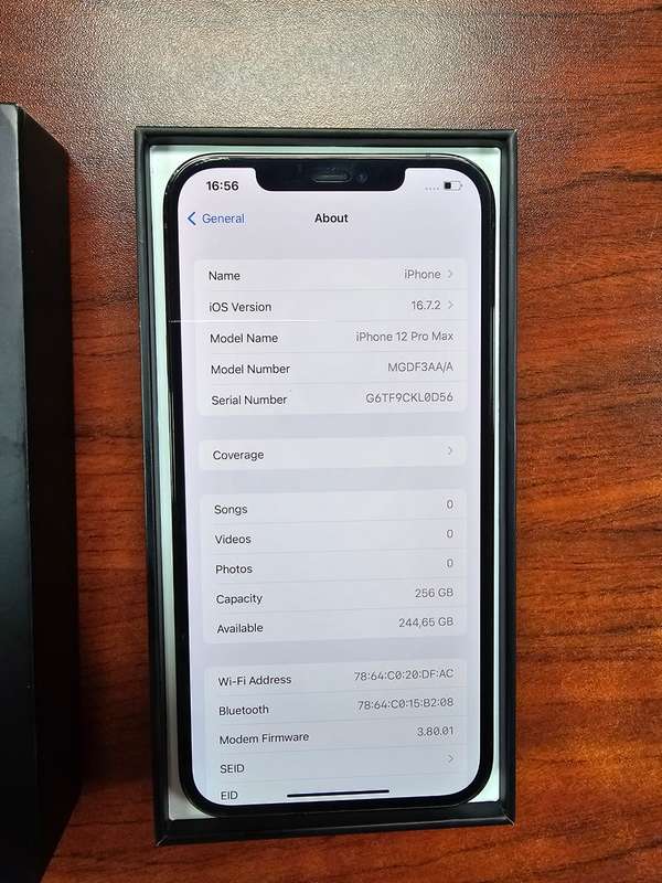 Apple iPhone 12 Pro Max 256GB Pacific Blue