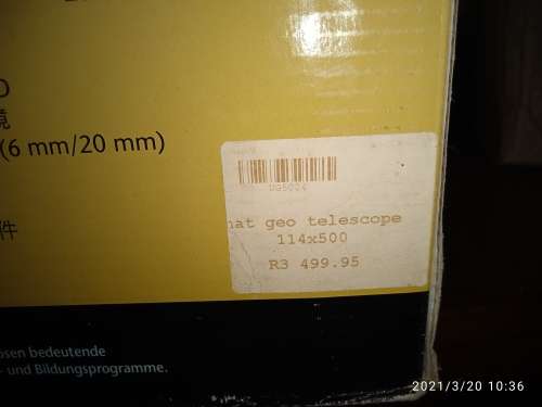 National geographic Telescope