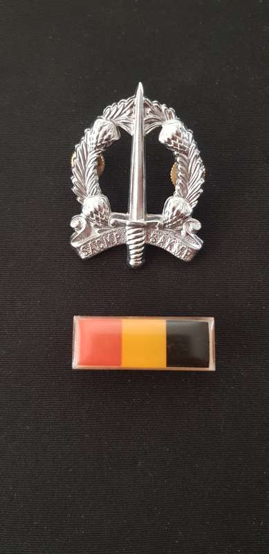 SADF Corps of Military Police Beret set-Beret badge and Balkie