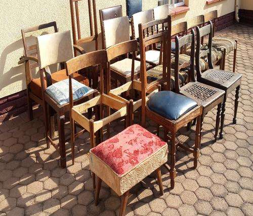Seventeen old chairs