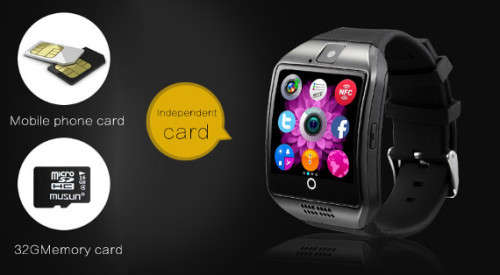 Q18 Smart Watch with Camera & Cell Phone
