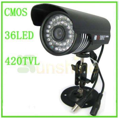 420TVL 36LED Nightvision Indoor/Outdoor Waterproof Color CMOS IR CCTV Camera
