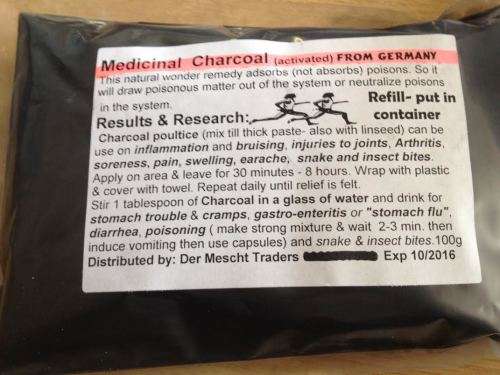CHARCOAL 100G REFILL PACK ACTIVATED