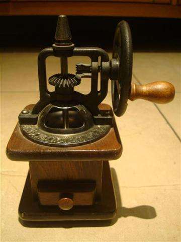 Ornamental coffee grinder