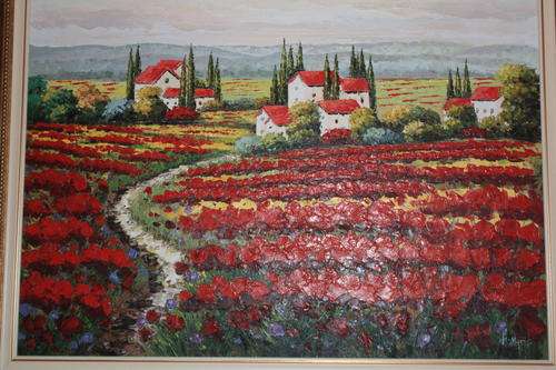 Oil On Board Painting