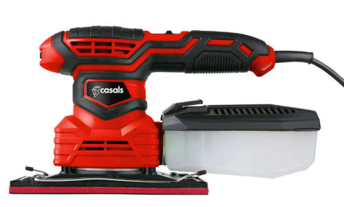 Casals Sander 3-In-1  Plastic Red. 3 Velcro Sand Paper Sheets included. 200w.  Product # SD200-MULTI