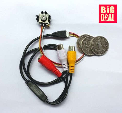 205IR-T Model 700TVL 3.7mm HD CCTV Spy Mini Pinhole Camera