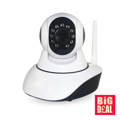 HD 720P Wired/Wireless P2P IP Network Baby Camera with Talking Function