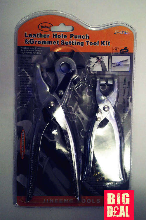 Jinfeng Leather Hole Punch&Grommet Setting Tool Kit