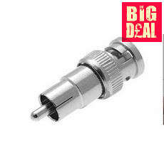 BNC Male to RCA Male Connector