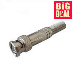 100pcs Screw on Spring End BNC Male Adapter for Coaxial RG59