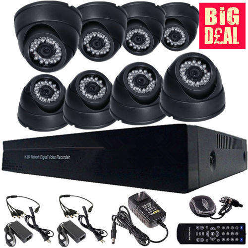 DIY 8 Channel Indoor Camera H.264 Video Security Kit