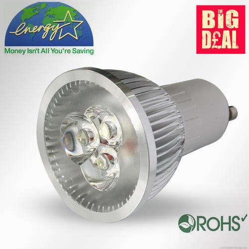 3W LED Lamp Bulb Spotlight Downlight-90% Energy Saving-GU5.3-MR16-Cool White
