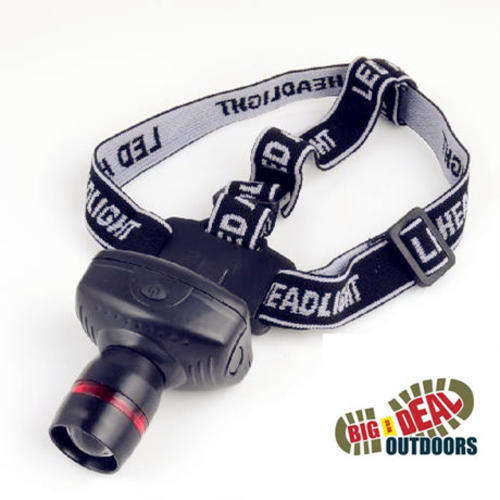 3W LED Zoom Headlamp - Camping Night Fishing Outdoor