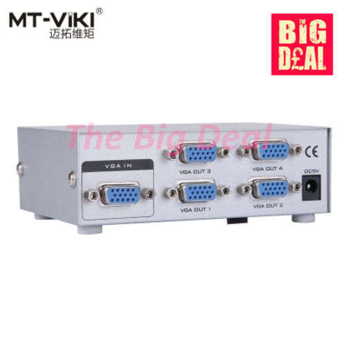 MT-ViKI 1 PC to 4 Port VGA Splitter