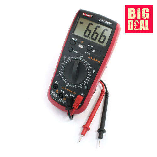 200ohm-2000Mohm Resistance AC DC Volt Amp Ohm Meter Multimeter