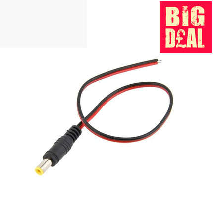 30cm 5.5x2.1mm DC Power Male Connector Cable