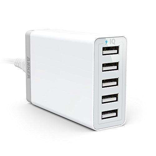 Anker 40W 5-Port High Speed Desktop USB Charger with PowerIQ Technology