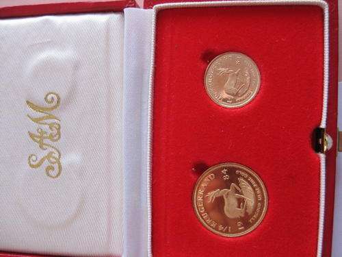 1984 Kruger 1/4 and 1/10 Oz Proof set