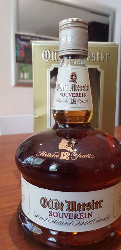 VINTAGE OUDE MEESTER SOUVEREIN - MATURED 12 YEARS BRANDY - STILL SEALED.