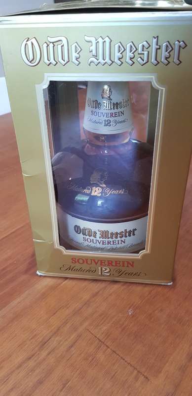 VINTAGE OUDE MEESTER SOUVEREIN - MATURED 12 YEARS BRANDY - STILL SEALED.