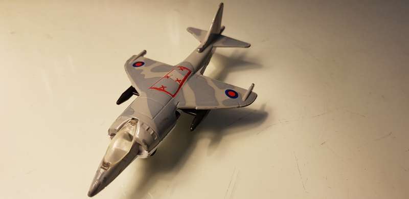 MATCHBOX 1980 HARRIER  SB 27 MILITARY FIGHTER JET BOMBER PLANE DIE-CAST - 1/43 SCALE.