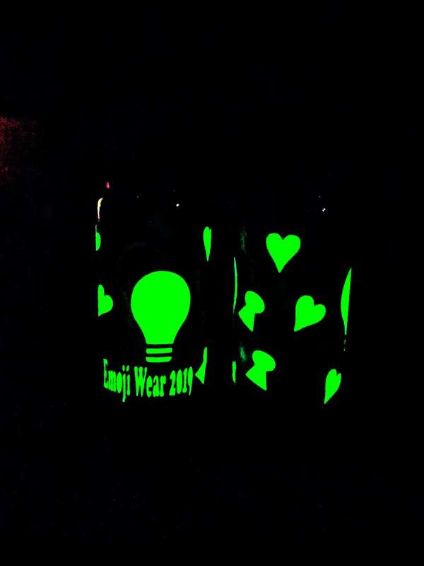 Glow-In-The-Dark Tumbler Glass with Glass Straw [Party Glass]