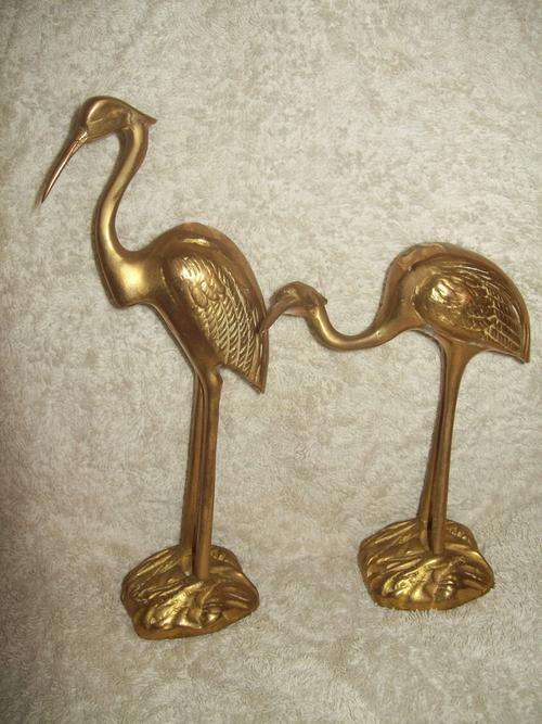 BRASS STORKS (x2)
