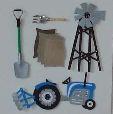 Blue farming set