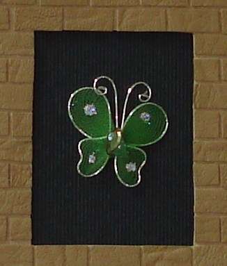 Green wire butterfly