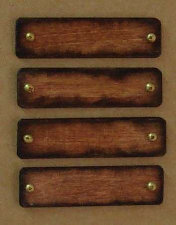 wooden name plaques
