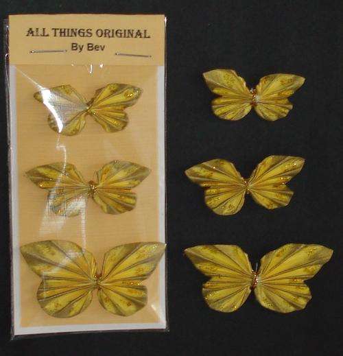 Yellow gold butterflies