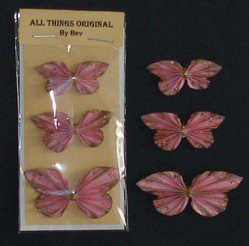 pink gold butterfiles