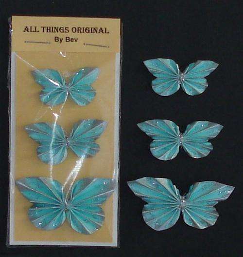 blue silver butterflies