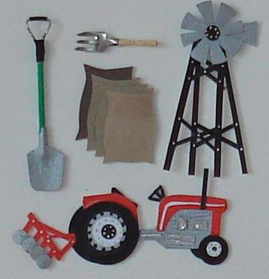 Red farming set