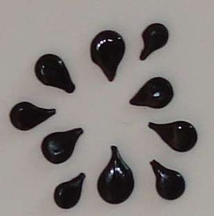 Black paint splashes