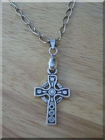 Charming Celtic Knot Cross Pendant Necklace