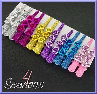 Mini Rose Clips 12 Piece