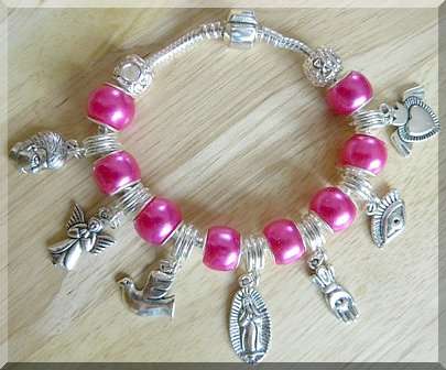 Milagro "Miracle" Pink Pandora Charm Bracelet