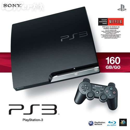 EXCELLENT CONDITION! Playstation 3 PS3 160GB in Box with 2 dual shock Remote Controls