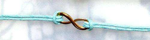 INFINITY Goldtone Symbol Cord Bracelet