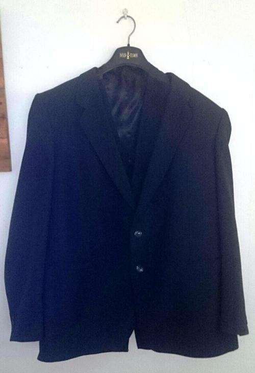 Navy Blue Jacket and Waistcoat - Size XXXL / 44-46 PLUS SIZE