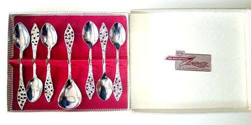 Elwezetta - Royal Dutch Silverworks - 7pcs Spoons - In Box - Made in Voorschoten Holland
