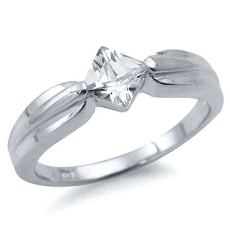 0.40ct White CZ Genuine 925 Sterling Silver Ring *PLUS lucky draw entry