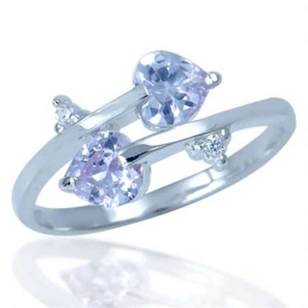 1.72ct Lavender CZ Genuine 925 Sterling Silver Ring *PLUS lucky draw entry