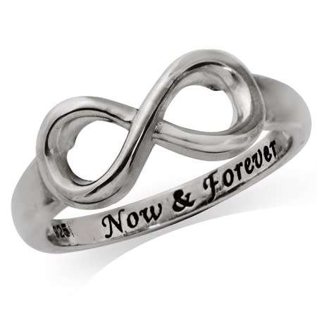 NOW & FOREVER Infinity 925 Sterling Silver Ring *PLUS lucky draw entry