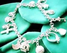 READY TO SEND IN 24hrs: BRAND NEW Multiple Charm Bracelet Silvertone