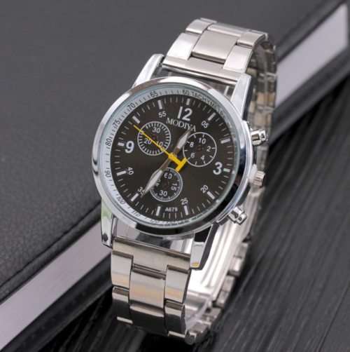 MODIVA Analog Quartz Watch Faux Chronograph
